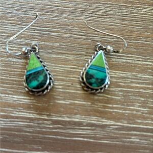 DURAN STEARLING Silver  EARRINGS, NEW! Such a Lively Gift from New Mexico!